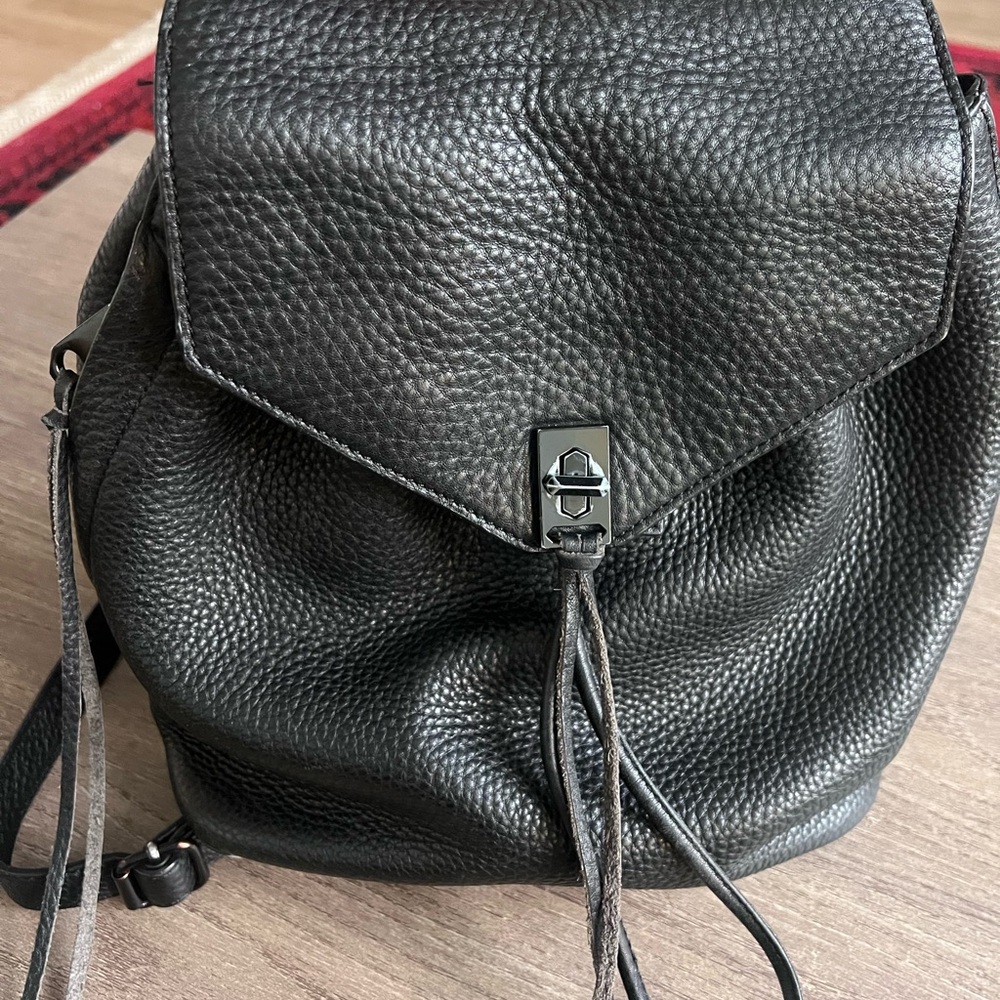 Rebecca Minkoff Textured Black Backpack